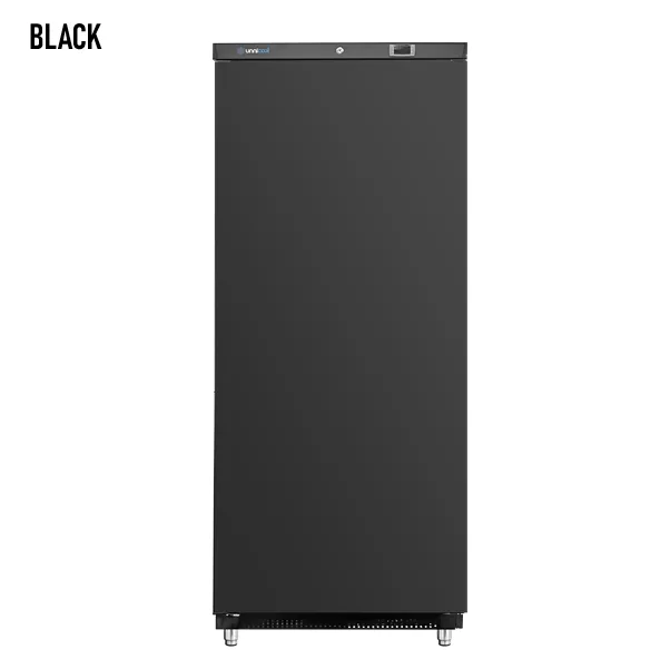 Gefrierschrank SCHWARZ | 600L | -18°C bis -23°C | Statische Kühlung