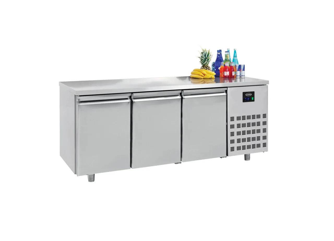 Kühltisch mit 3 Türen / 474 Liter / 1860x700x850 mm