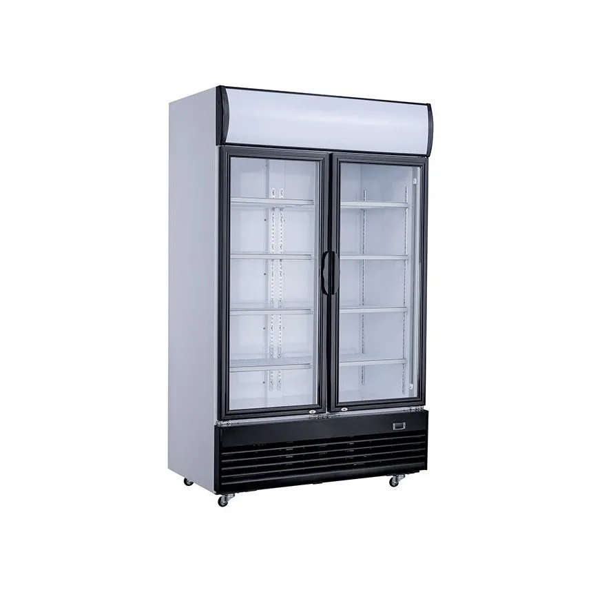 Flaschenkühlschrank mit 2 Klapptüren / 1000 Liter