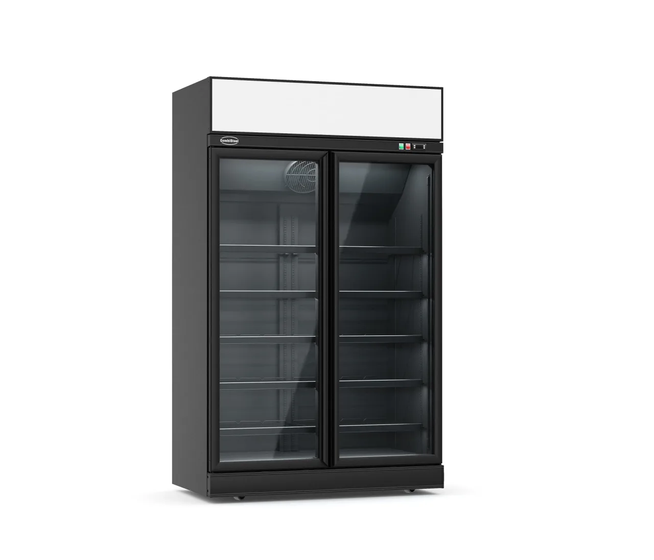 Getränkekühlschrank mit 2 Glastüren / 1000 Liter / 1253x710x2092 mm