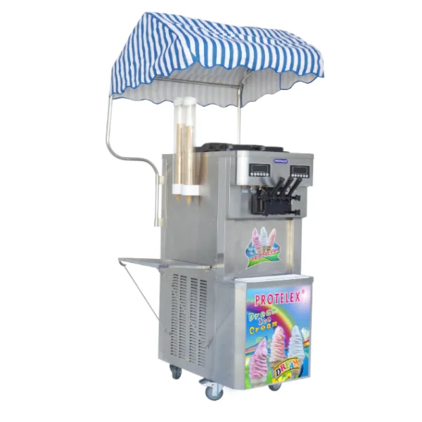 Softeismaschine 4,0kW, 36-44 Liter/Std, 3x Kompressoren.