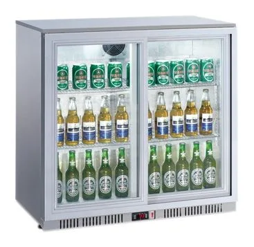 Flaschenkühlschrank 208 Liter mit 2 Schiebetüren