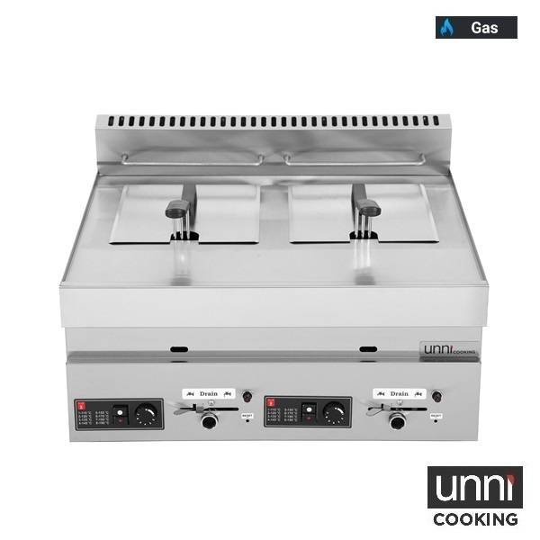Gasfritteuse 2x8L