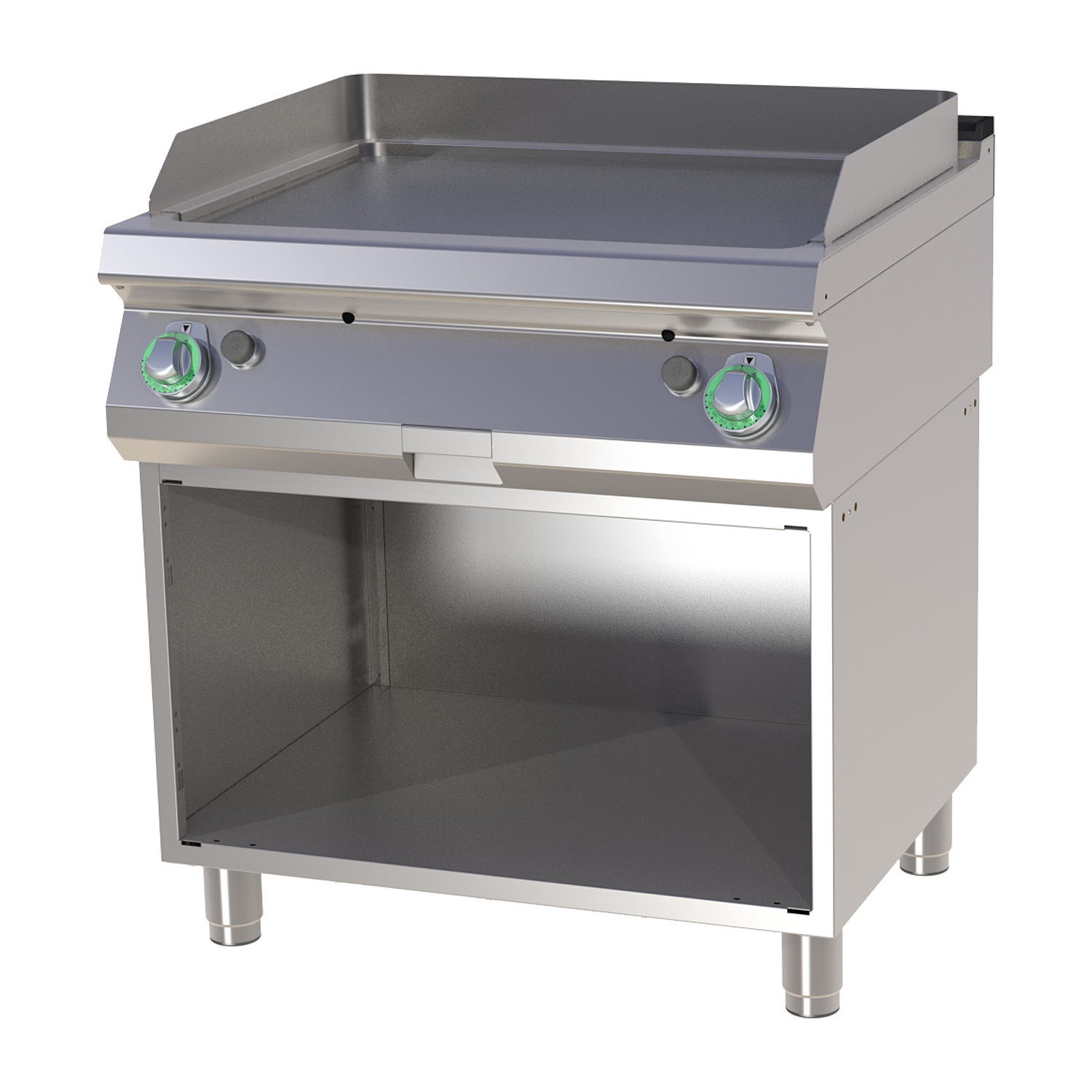 Gas Grillplatte glatt mit Unterbau |14 kW  | RM – FTH 780 G