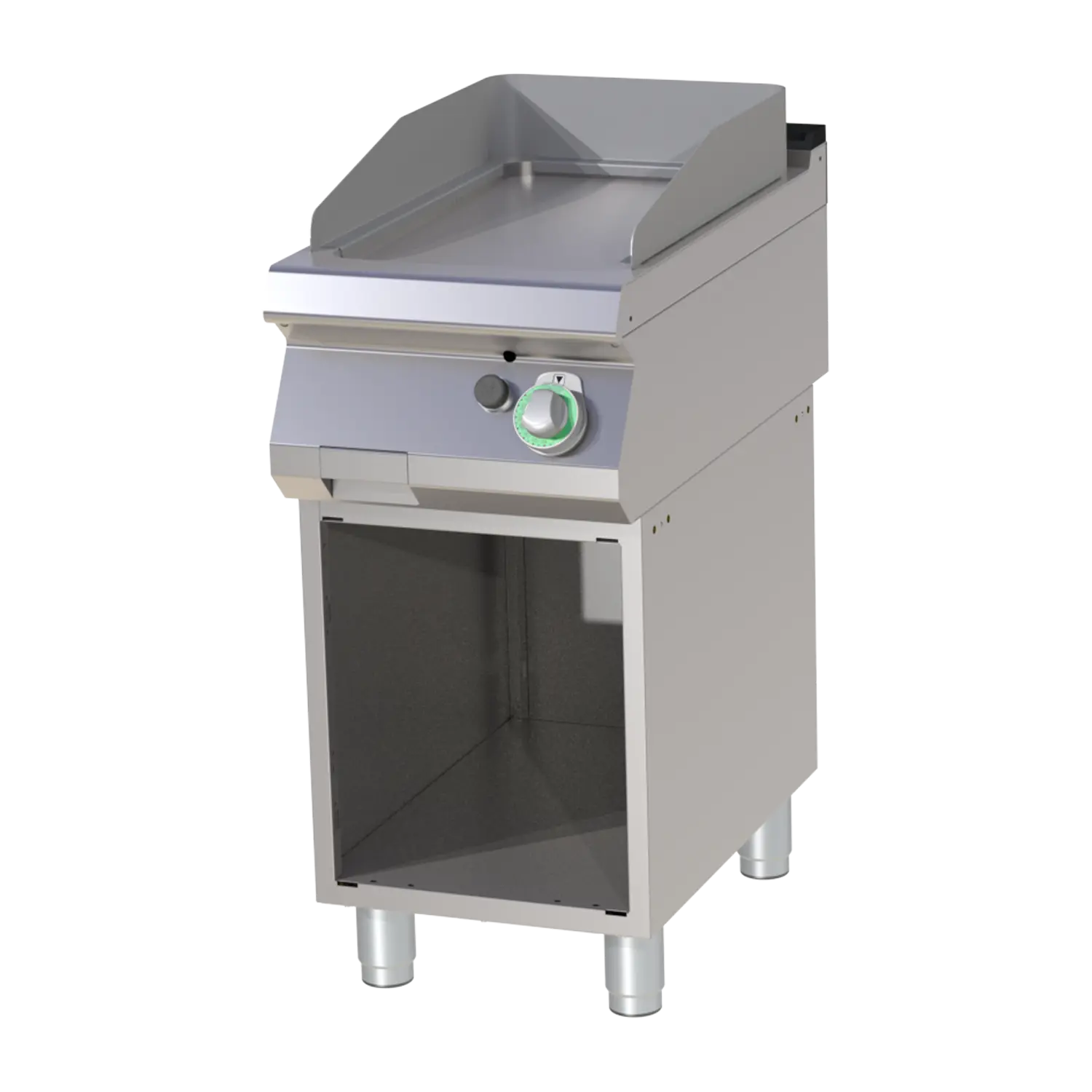 Gas Grillplatte glatt verchromt mit Unterbau | 7 kW | RM – FTHC 740 G