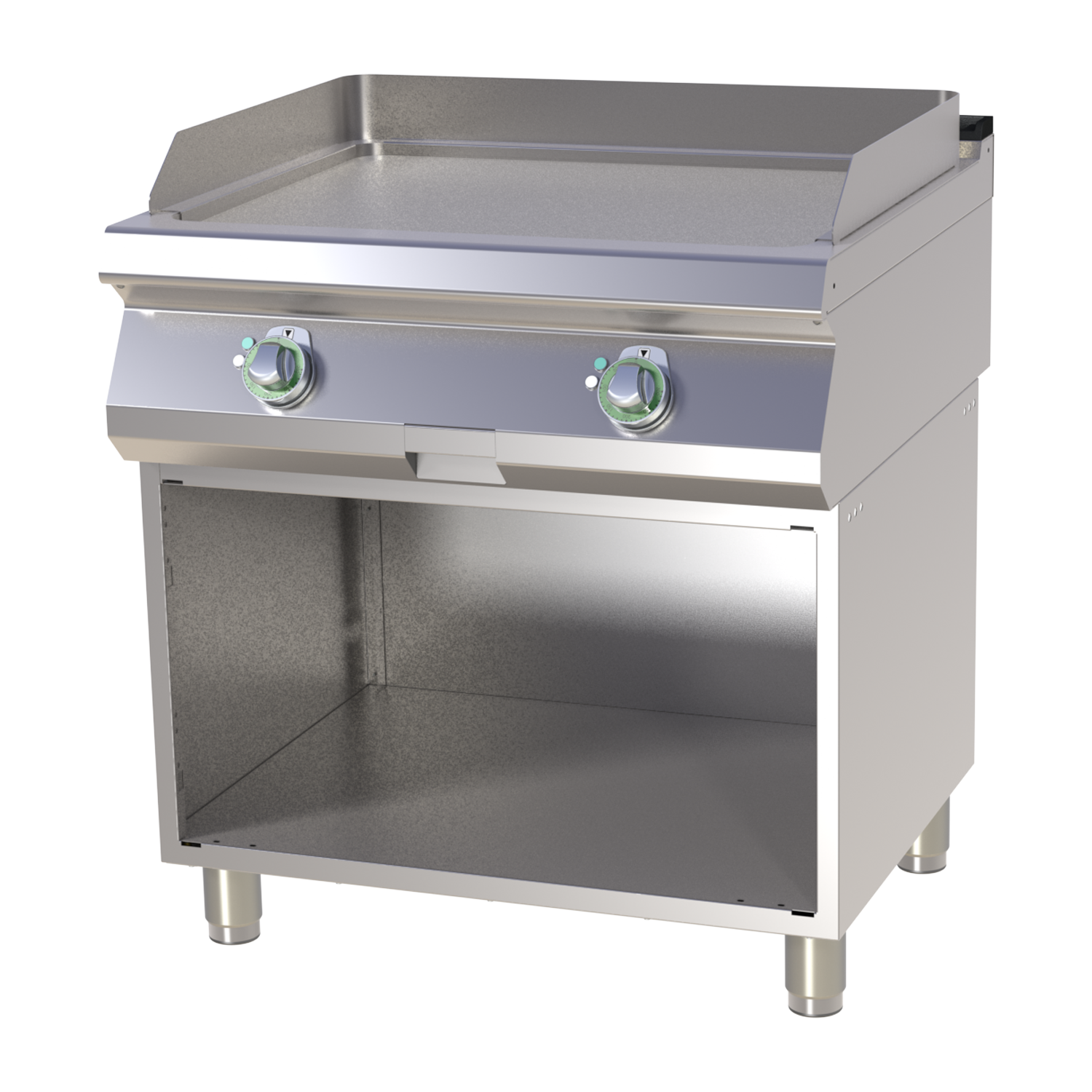 Elektro Grillplatte glatt mit Unterbau | 9 kW | RM – FTH 780 E