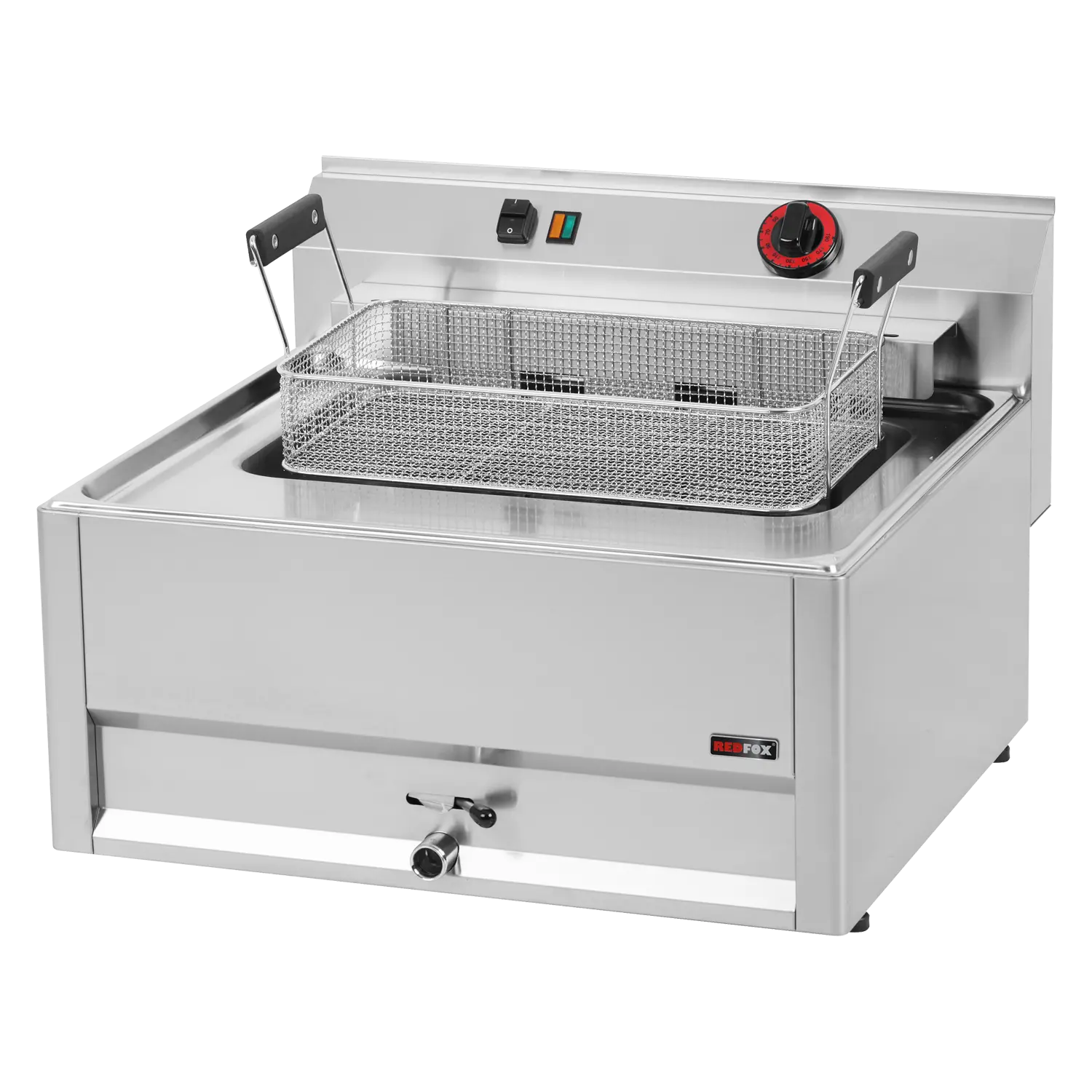 Fritteuse elektrisch 0,56 kW/l, 16 l ohne Unterbauten 400 V | REDFOX – FE 66 ELT