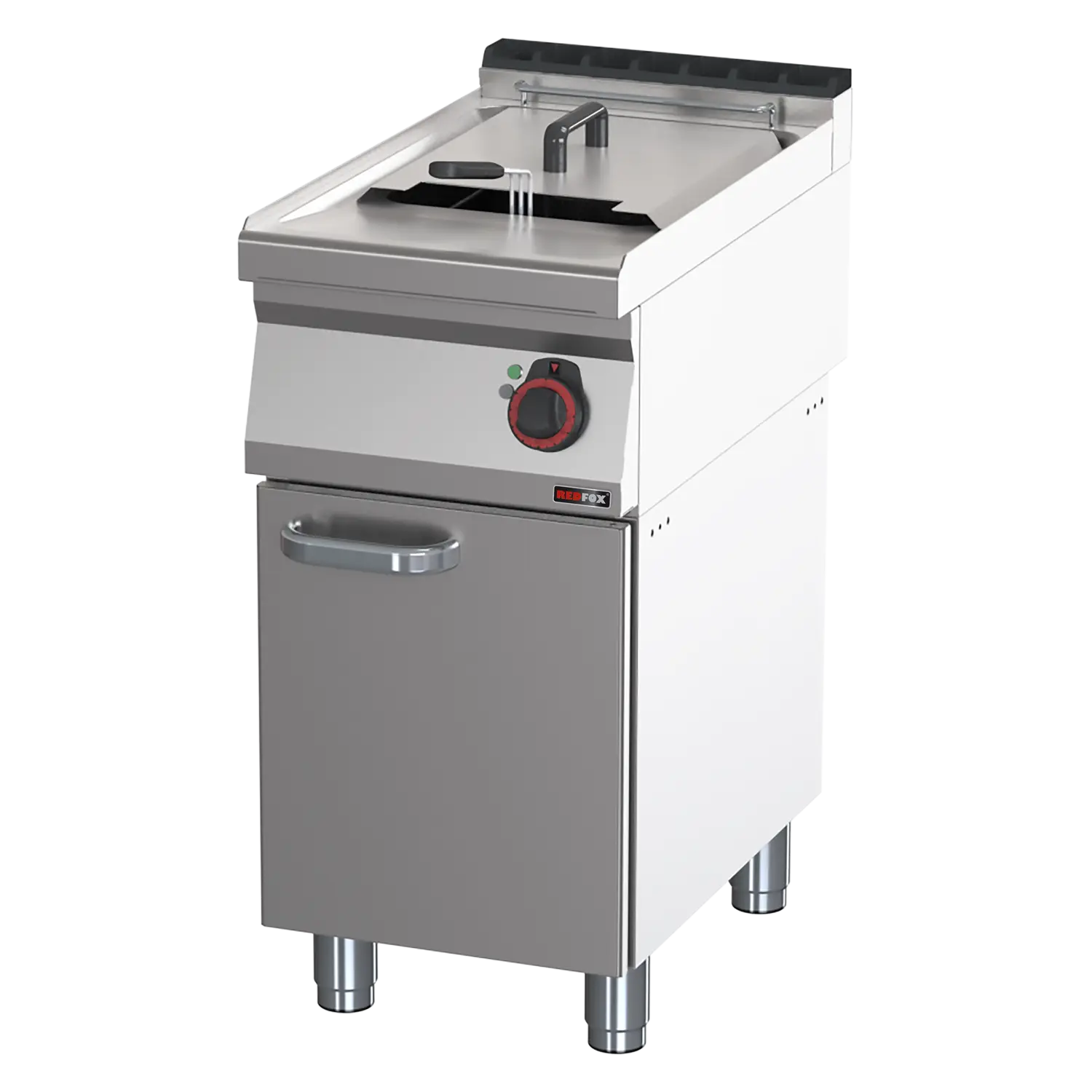 Fritteuse elektrisch 0,8 kW/l, 17 l mit Unterbau 400 V | REDFOX – FE 70/40 E