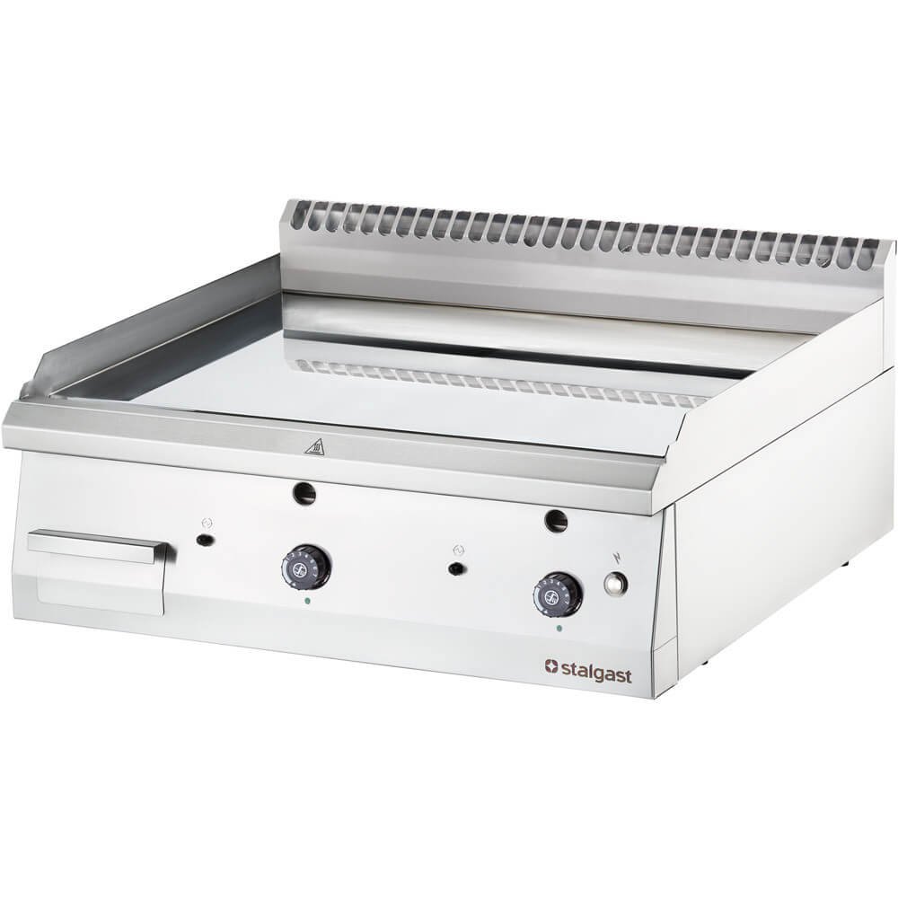 Gas-Griddleplatte, verchromt als Tischgerät, Serie 700 ND – glatt 800x700x250 mm (BxTxH)