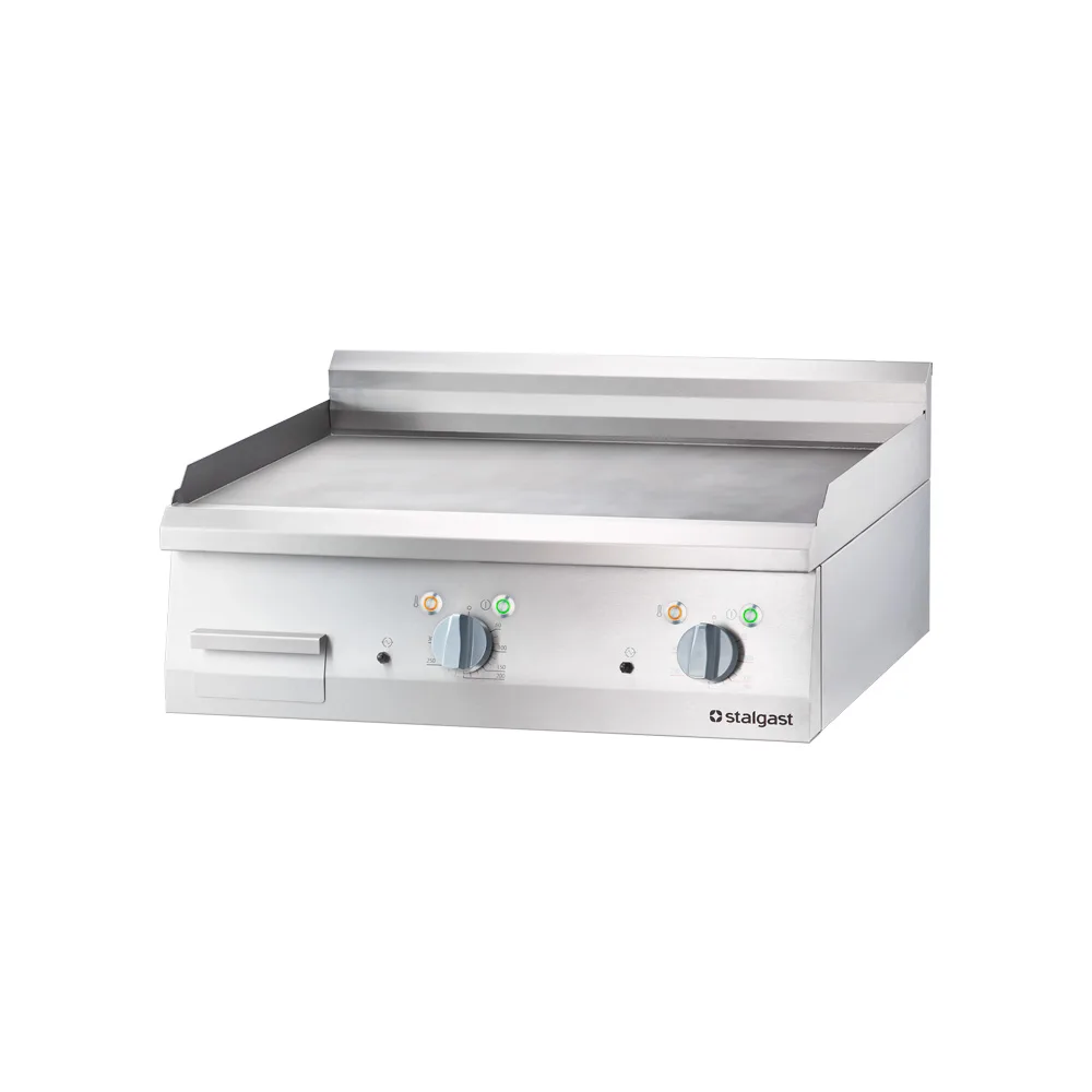 Elektro-Griddleplatte als Tischgerät, 800×700 mm, glatte Grillfläche, Serie 700 ND