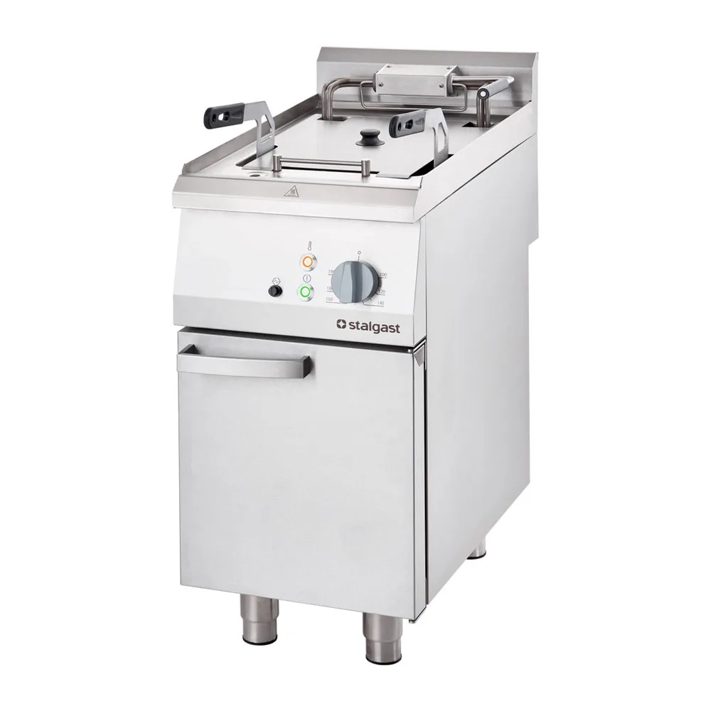 Elektro-Fritteuse 10 Liter / Serie 700 ND – Einzelbecken / 15 kW, 400 x 700 x 250 mm (BxTxH)