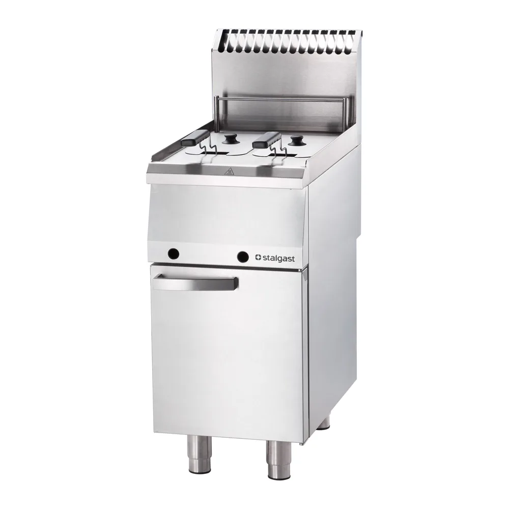 Gas Fritteuse, 2×7 Liter / 12 kW / Doppelbecken, Serie 700 ND