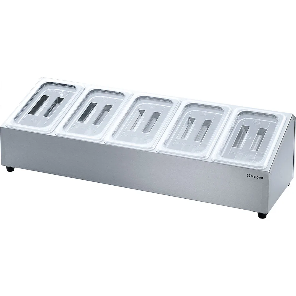Ständer für Gastronormbehälter – 5 x GN 1/4 (150 mm)