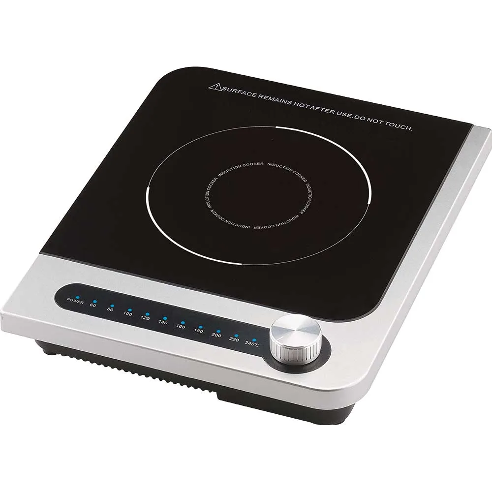 Induktionskocher mit manueller Steuerung, 298x360x65 mm, 2,0 kW 230 V