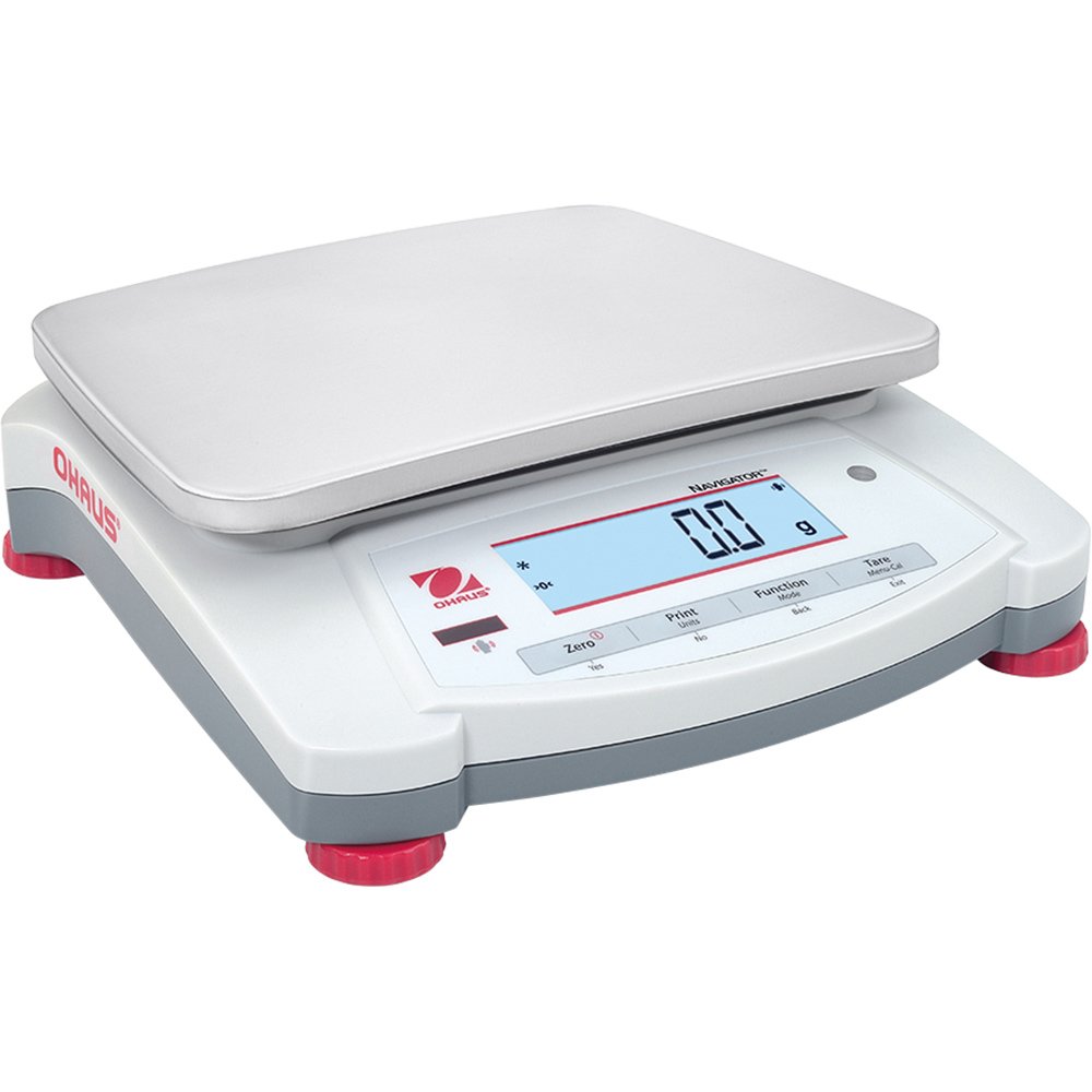 Portable Mehrzweckwaage Ohaus Navigator, 240x250x74 mm (BxTxH), Wägebereich bis 16 kg, Teilung 5 g