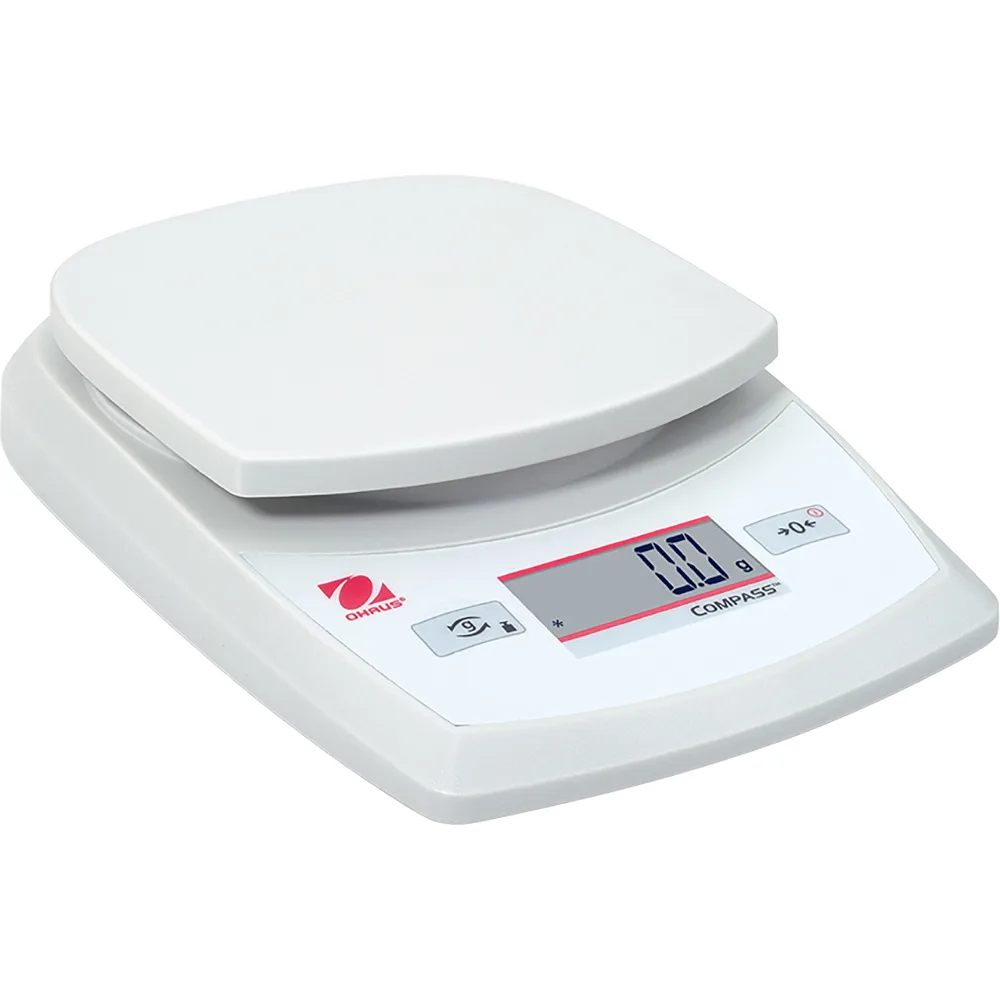 Portable Küchenwaage Kapazität 2 kg, Teilung 1 g, Abmessung 144 x 205 x 41 mm  mm (BxTxH)
