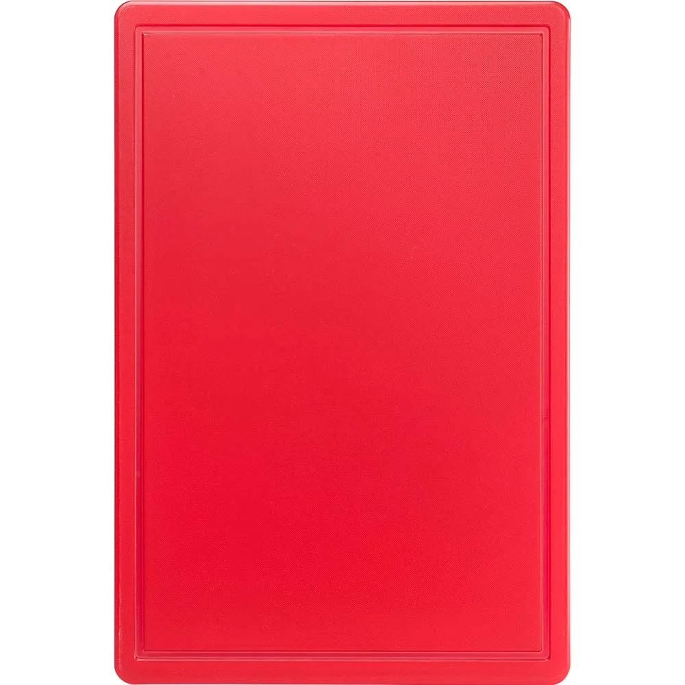 Schneidbrett, HACCP, Farbe rot, 600 x 400 x 18 mm (BxTxH)
