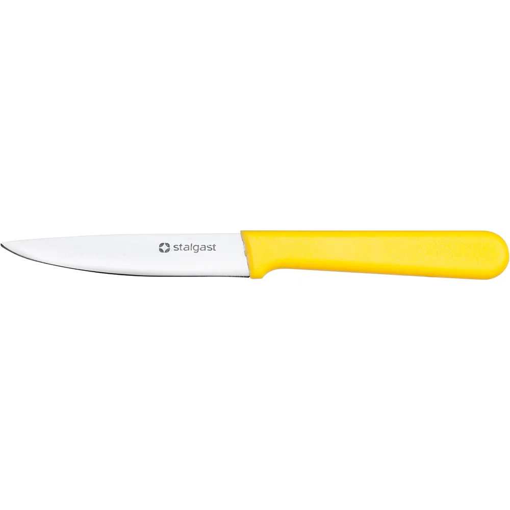 Stalgast Schälmesser, HACCP, Griff gelb, Edelstahlklinge 9 cm