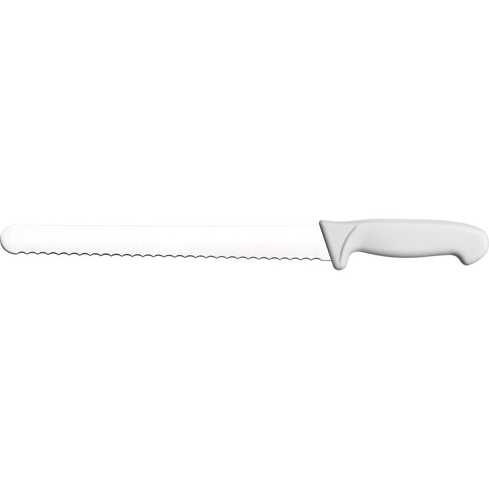 Brotmesser Premium, HACCP, Griff weiß, Edelstahlklinge 30 cm