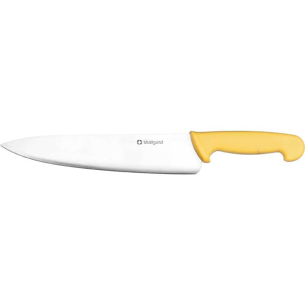 Stalgast Kochmesser, HACCP, Griff gelb, Edelstahlklinge 25 cm