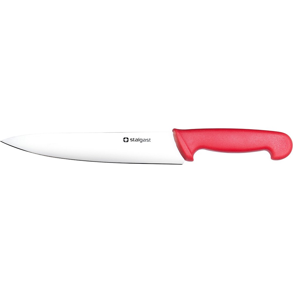 Stalgast Küchenmesser, HACCP, Griff rot, Edelstahlklinge 22 cm