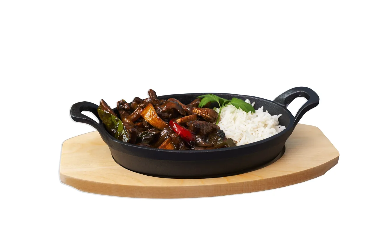 Mini-Servierpfanne mit Griffen, oval 210×150 mm