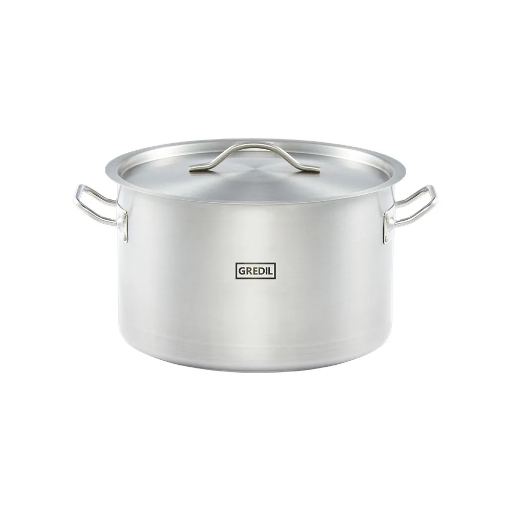 Suppentopf mittelhohe Form, Serie ECO Ø 320 mm, Höhe 200 mm, 16,1 Liter, inkl. Deckel