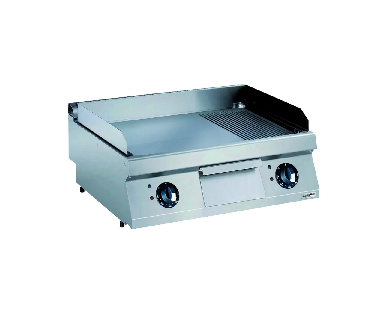 Elektro Chrom Grillplatte Glatt/Gerillt 800 x 700 mm