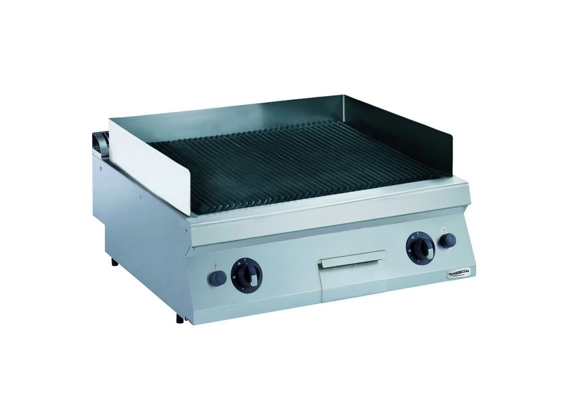 Elektro Grillplatte Gerillt 800 x 700 mm