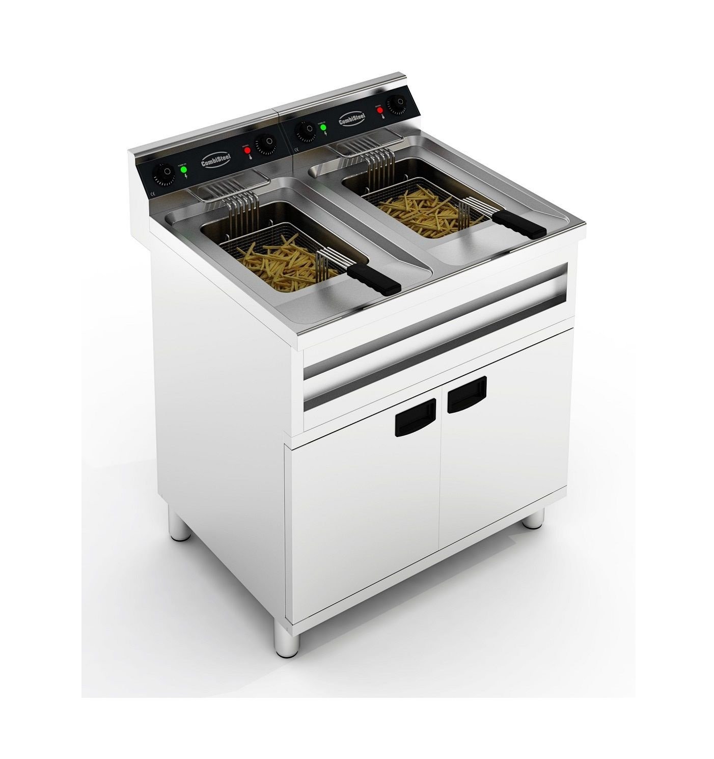 Elektro Fritteuse 2×12 Liter 2×9 kW