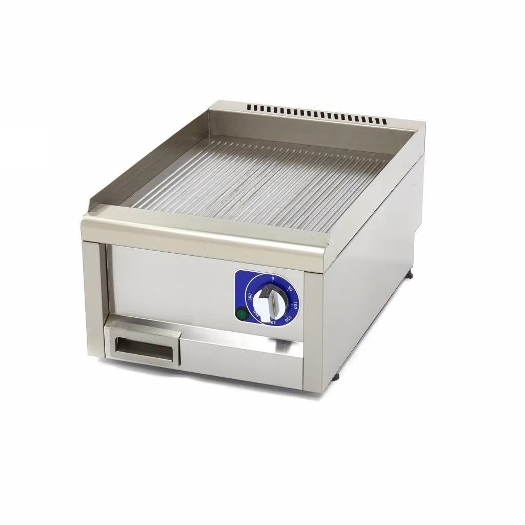 Elektro Grillplatte Gerillt 40 x 60 cm