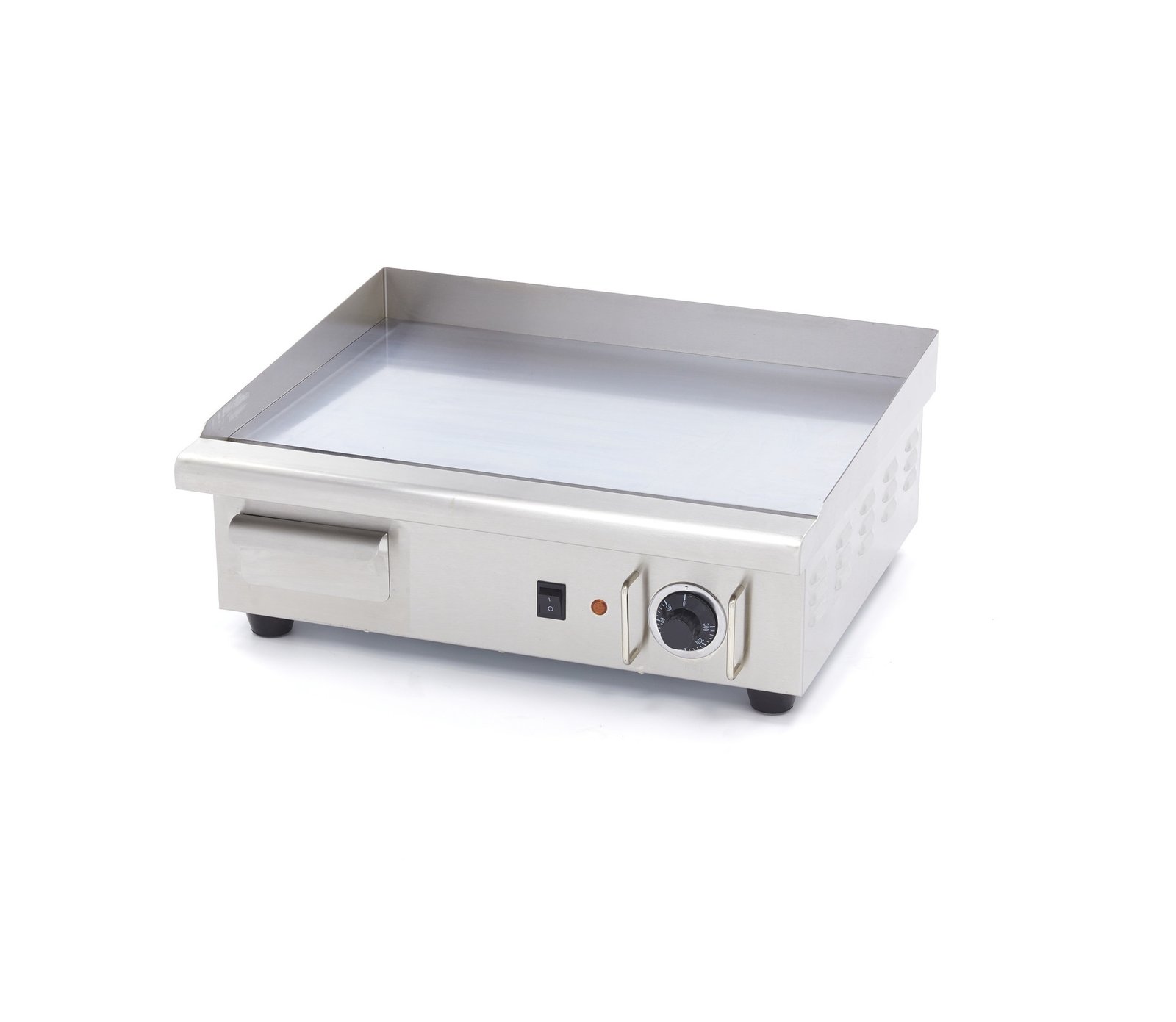 Grillplatte Glatt 55 cm Chrom  230V
