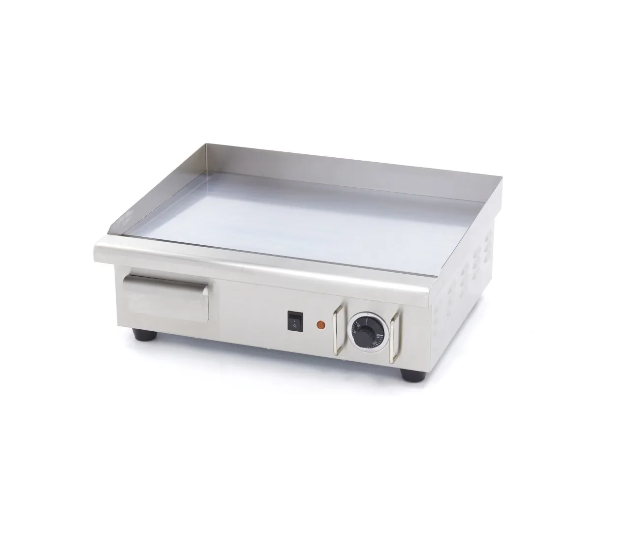 Grillplatte Glatt 55 cm Chrom  230V