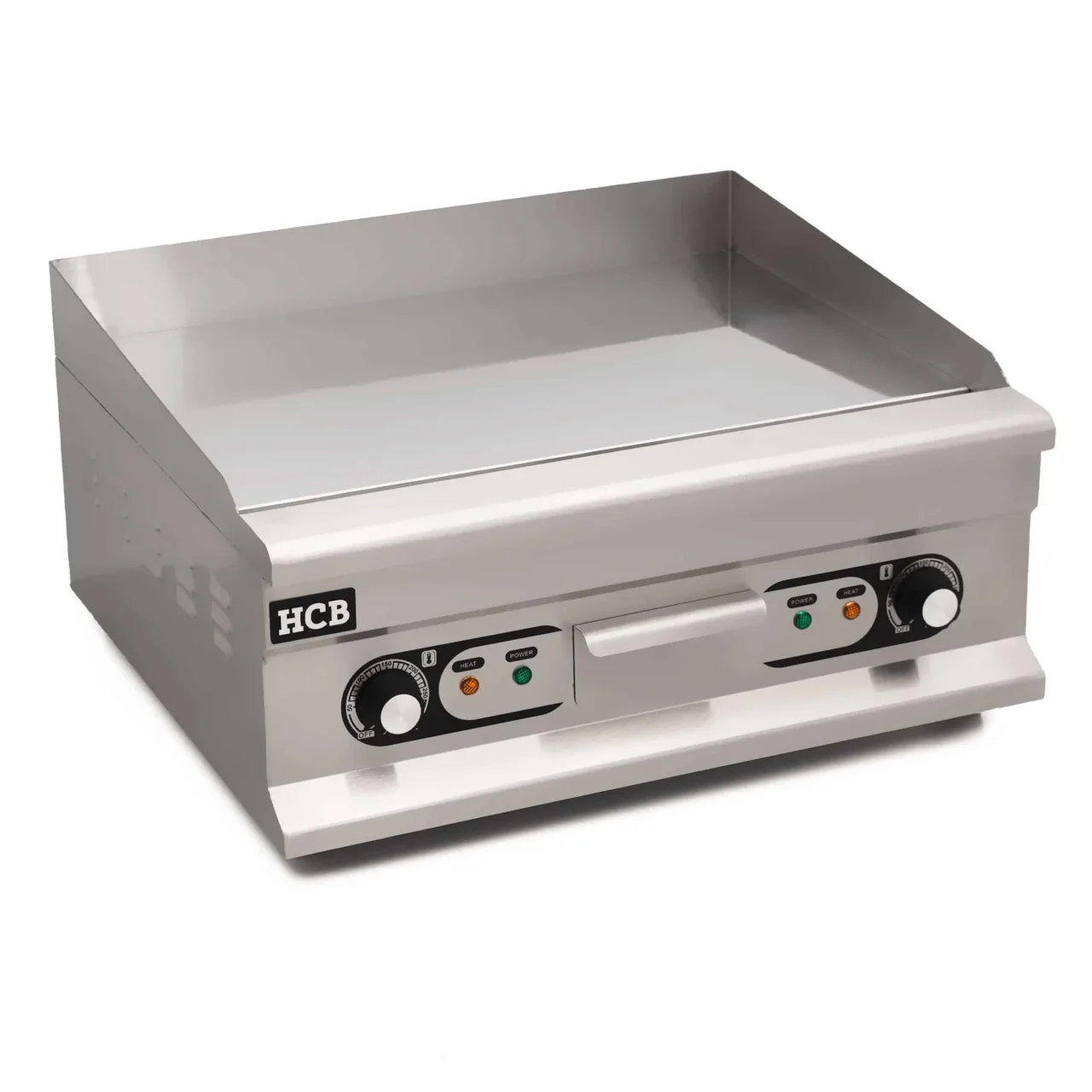 Elektro Grillplatte Glatt Chroom / 60x52x31 cm / 400V / 5 kW