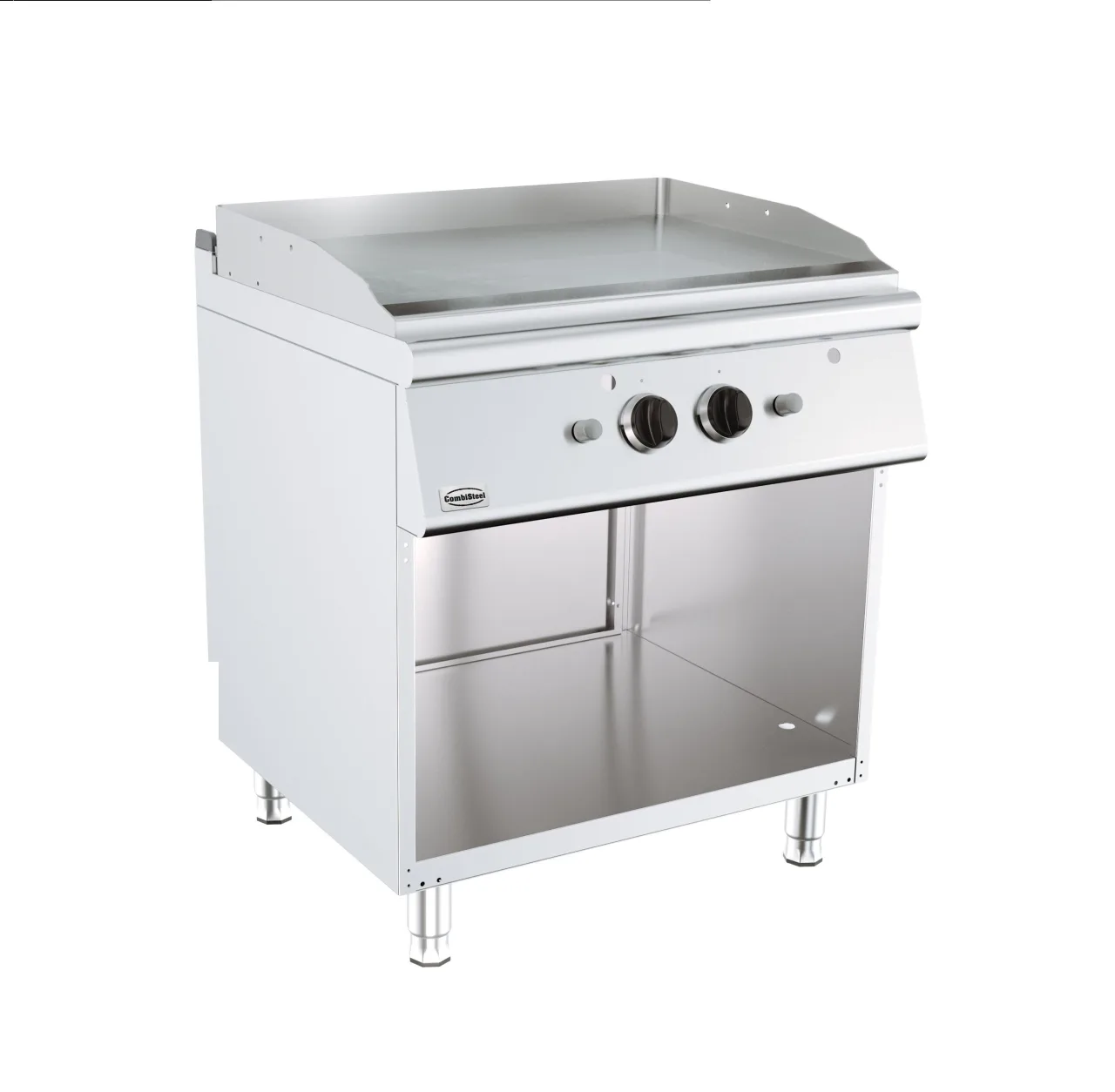 Gas Grillplatte Chrom glatt 800×700 mm