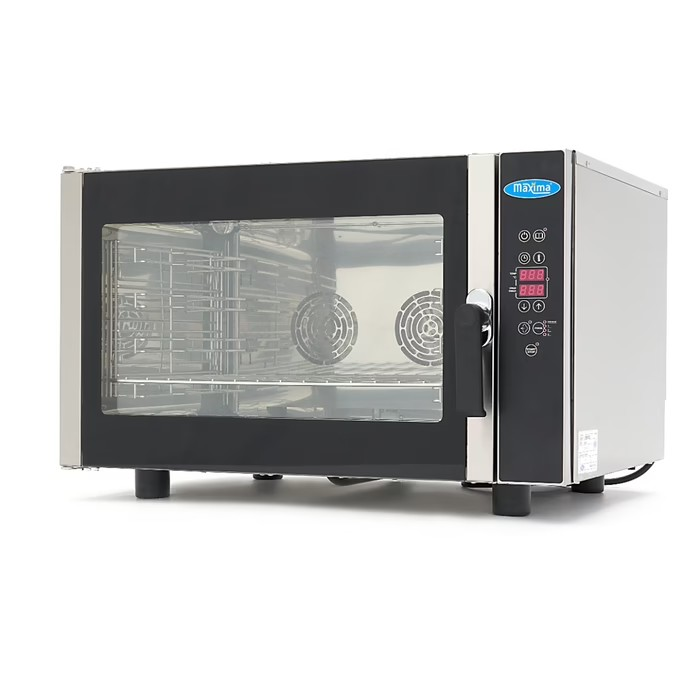 Gastro Combi – Dampfofen – Passt 4 Tabletts (1/1GN / 60 x 40 cm) – Digital Anzeige – 400 V