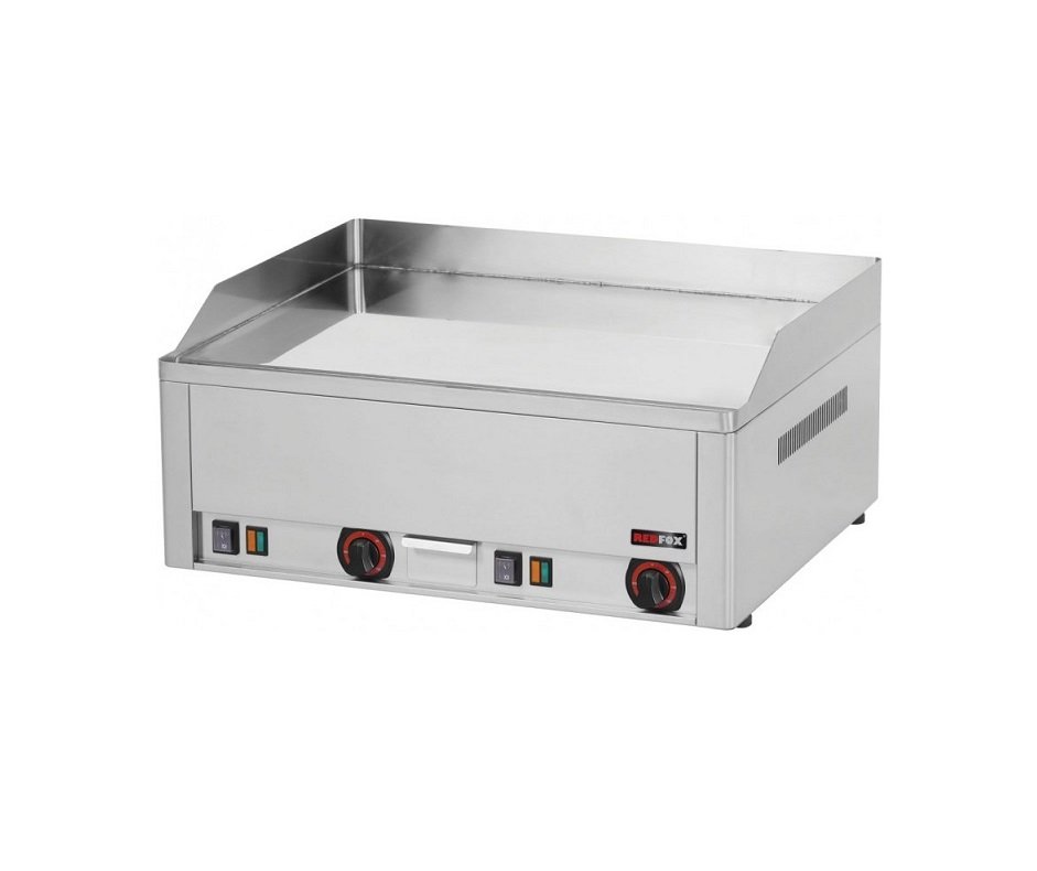 Elektro Grillplatte Hartverchromt Glatt 66×60 cm