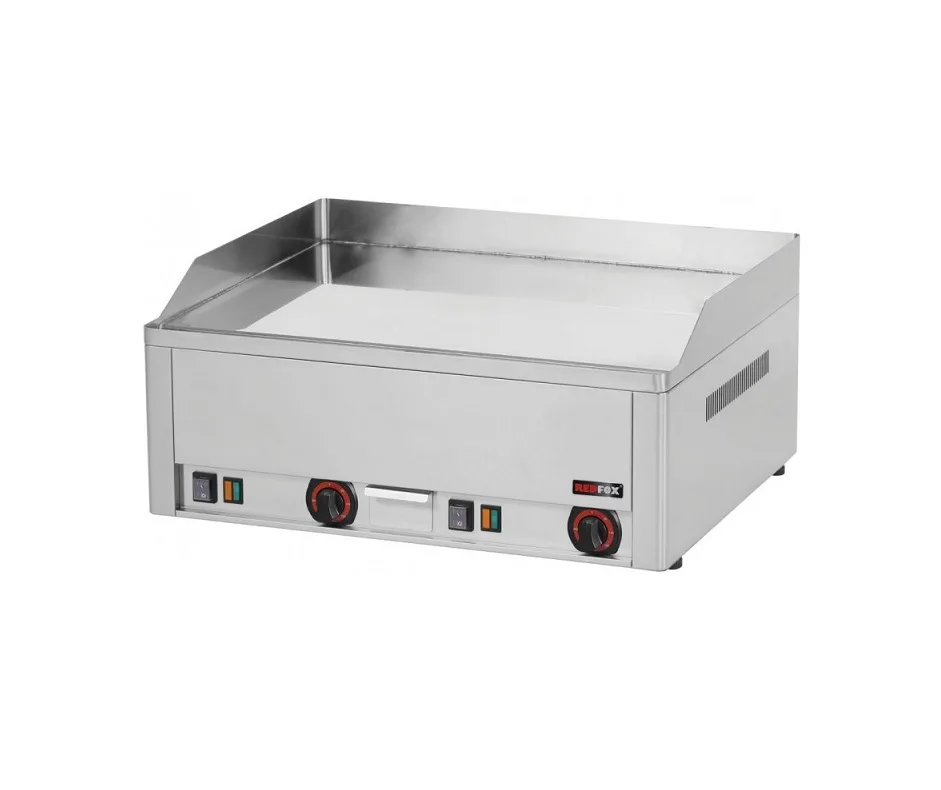Elektro Grillplatte Hartverchromt Glatt 66×60 cm