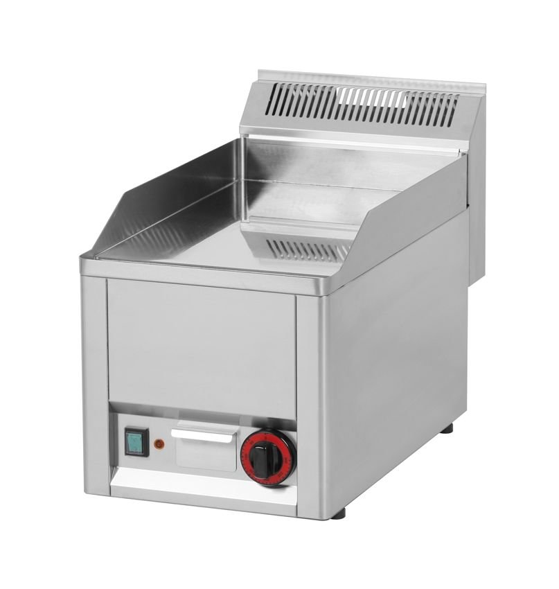 Elektro Grillplatte Verchromt 33 cm Glatt