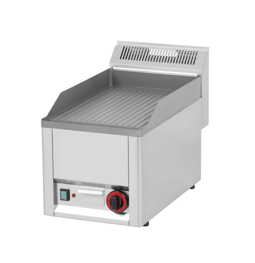Elektro Grillplatte 33 x 60 cm Gerillt