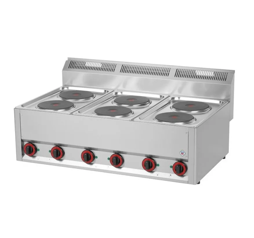 Elektroherd mit 6 Herdplatten