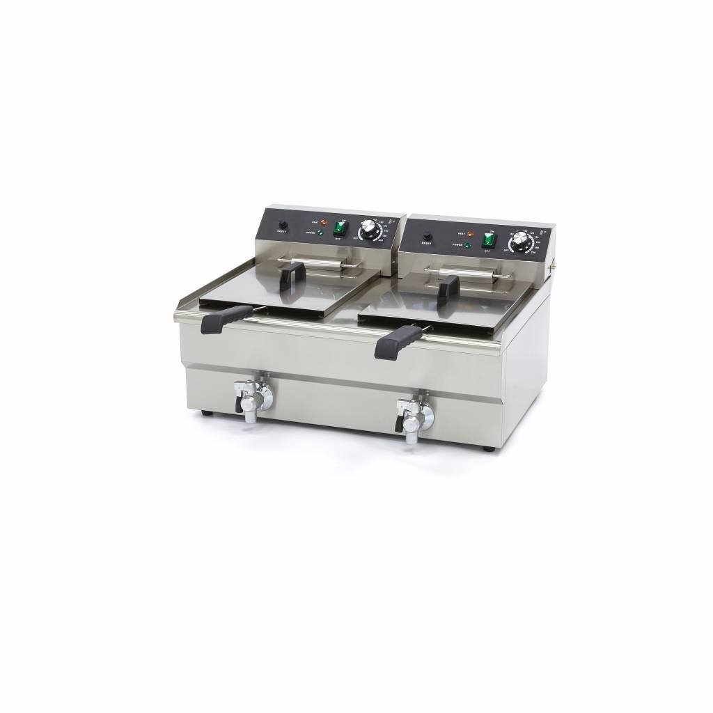 Doppel Fritteuse 2×16 Liter 400V