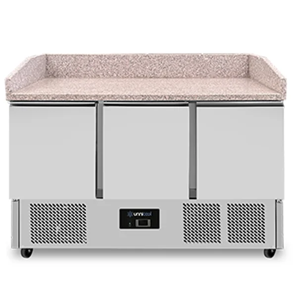 Pizzawerkbank | 350 L | 3 Türen (1/1 GN) | +2 °C bis +8 °C