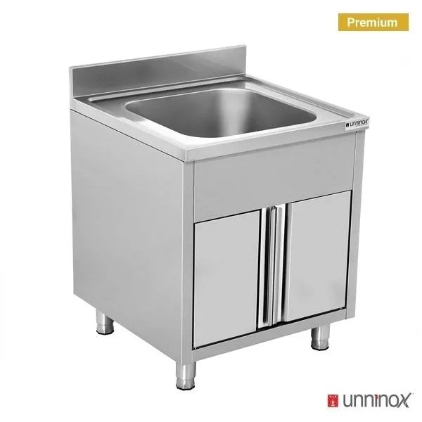 Spüle + SchiebetürenSpülen 1 Becken70x70x85cm 1 Schüssel