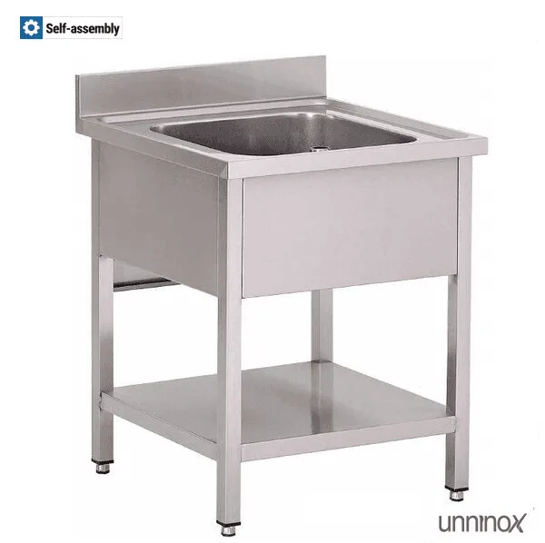 Spüle + Unterregal – ECO700x700xH850mm