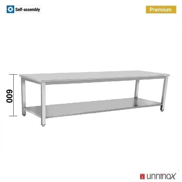 Arbeitstisch 700, niedriges Modell, Höhe 600 mm
160x70xH60cm