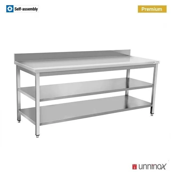 TIEFE 700mm + AUFKANTUNG + DOPPELBODEN
90x70xH85cm