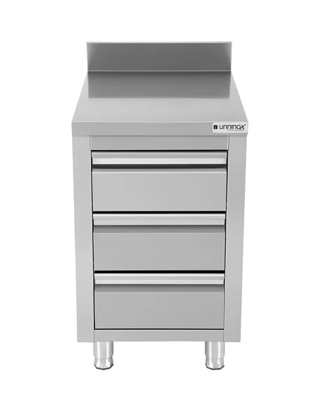 Schubladenschrank mit 3 Schubladen & Aufkantung