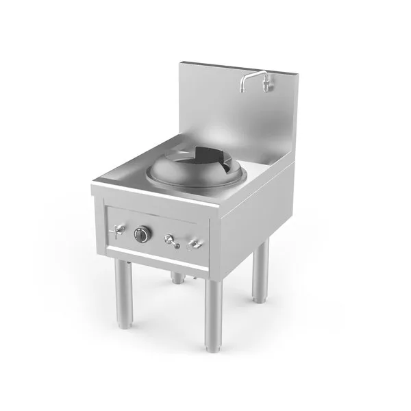 Wok-Herd | Gas | 1 Brenner Ø280mm | 27.5kW | 610x850x1100mm