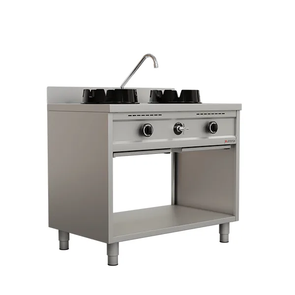 Gas-Wok-Herd – 2×15 kW – 2 Kochzonen